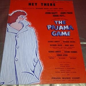 Vgt THE PAJAMA GAME 1954 sheet music
